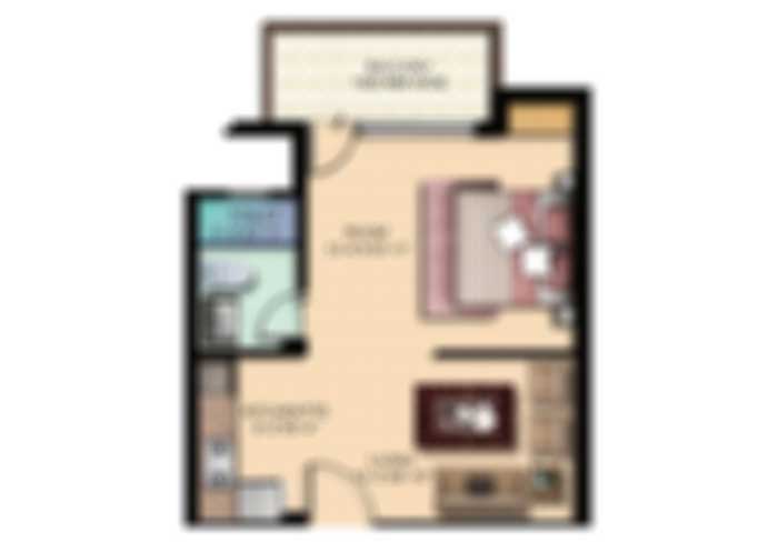 Prestige Pine Forest 3 BHK Floor Plan