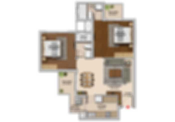 Prestige Pine Forest 4 BHK Floor Plan
